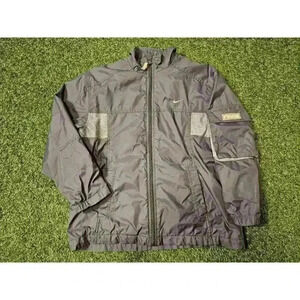 Vintage Y2K Nike 3 Lined Windbreaker Youth Sz 12 Swoosh Gray